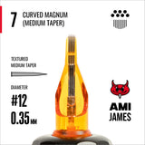 CAM x AMI JAMES Cartridges - Curved Magnums - #12 (0.35mm) - 20/Box